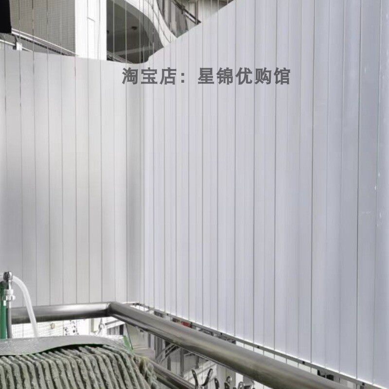 阳台防雨防晒隐私磨砂半透明挡板图片