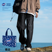 STUSY美式 男款 高街宽松直筒牛仔裤 NASA 2026新款 春秋装 休闲长裤 子