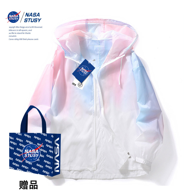 NASA STUSY美式2026新款夏装薄款防晒服男款冰丝透气防晒衣外套