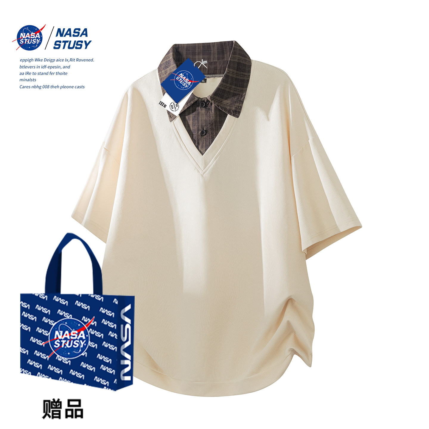 NASA官方进口美式潮牌短袖T恤图片