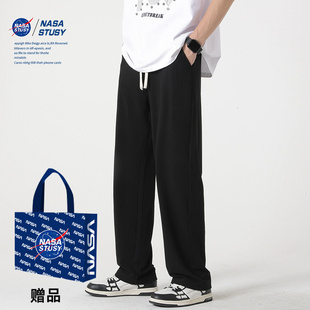 男款 透氣冰絲 2025新款 NASA 夏裝 子速干薄款 STUSY美式 涼感休閑長(zhǎng)褲