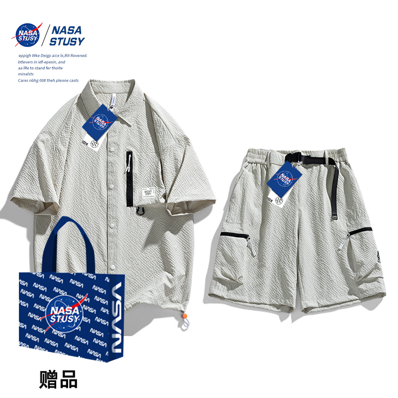 NASA官方进口美式潮牌休闲短裤