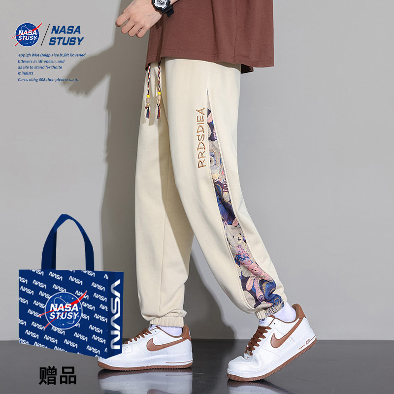 NASA STUSY美式复古2026新款秋冬装男款休闲长裤子潮流宽松卫裤