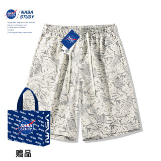 NASA STUSY美式高街2025新款夏装男款休闲五分裤子薄款宽松短裤