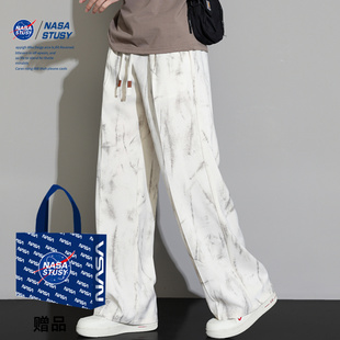NASA STUSY美式2026新款冬装男款休闲长裤子男士加绒加厚基础款