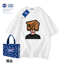 NASA STUSY美式高街2025新款夏装男款上衣服情侣潮牌男士短袖T恤