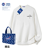 STUSY美式 高街2026新款 秋冬装 NASA 男款 宽松情侣潮牌加绒保暖卫衣