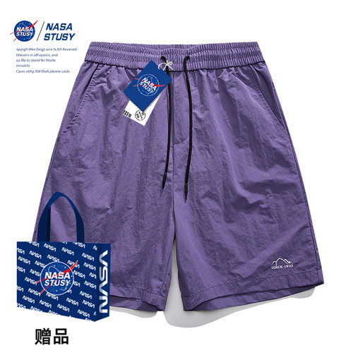 NASA官方进口美式潮牌休闲短裤