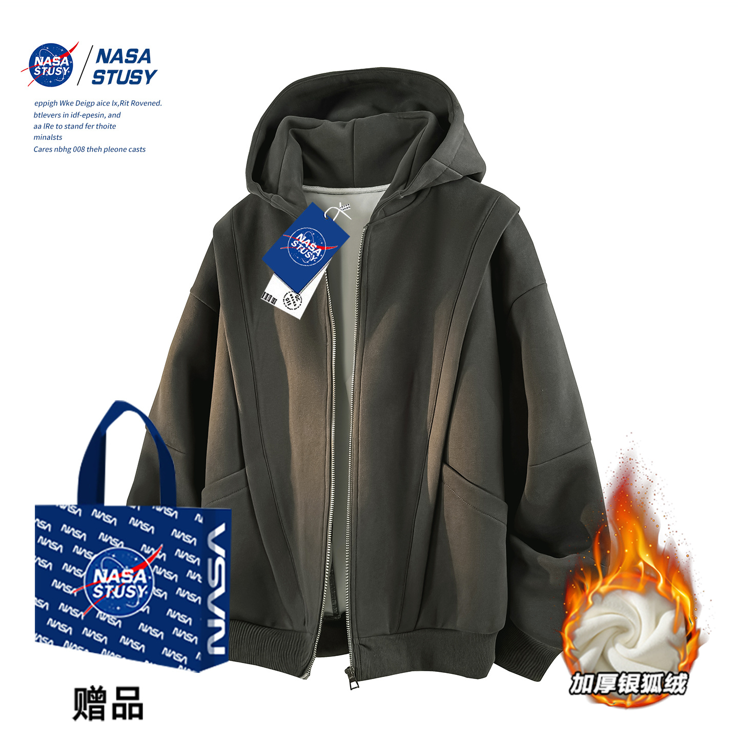 NASA官方进口美式潮牌卫衣