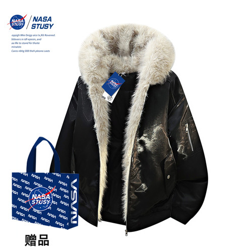 NASA官方进口美式潮牌棉衣外套