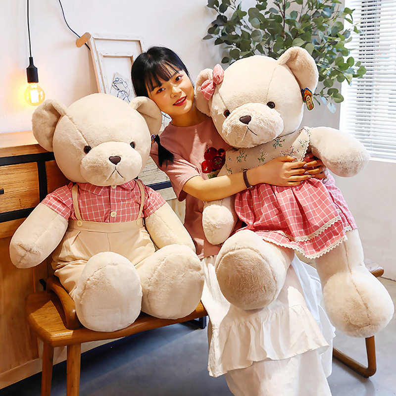结婚压床娃娃一对情侣泰迪熊毛绒玩具公仔婚庆礼物送女生
