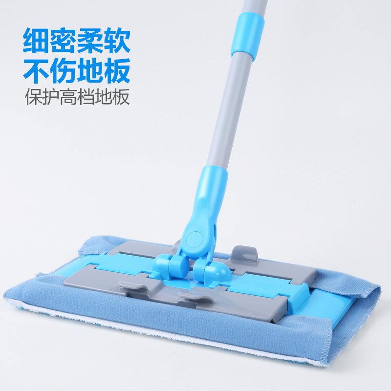 妙洁平板拖把替换布通用家用易洁耐夹布拖把布干湿两用替换装