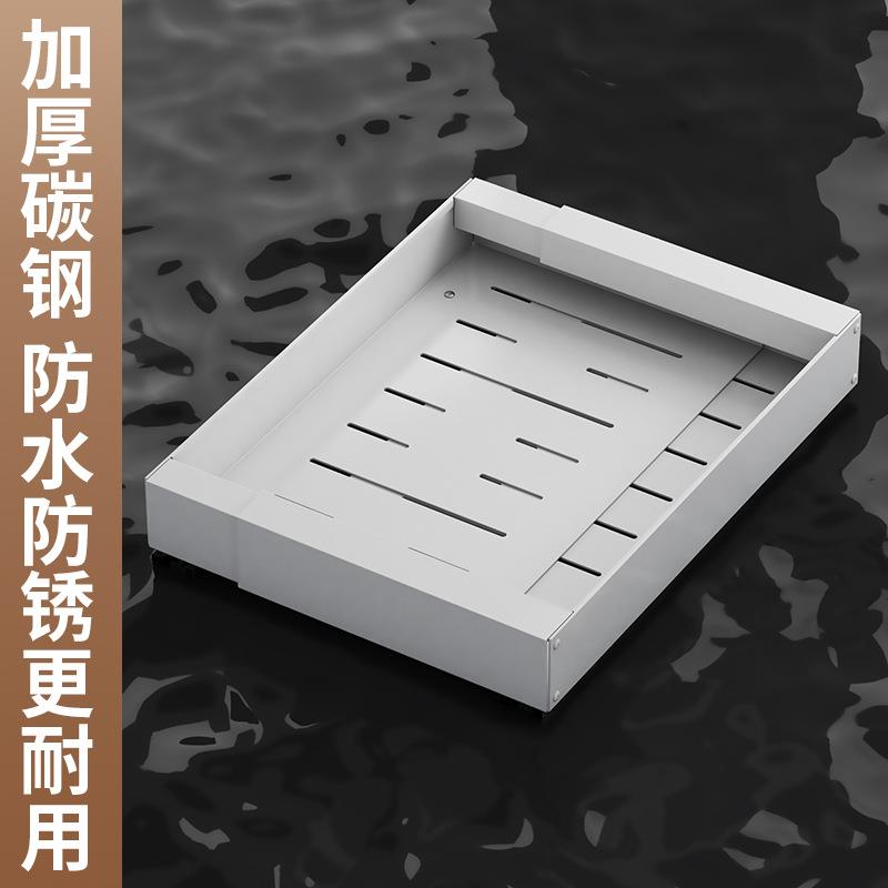 可伸缩橱抽柜内屉置架放碗碟锅具抽hs-5252拉篮储物物盒篮拉式收