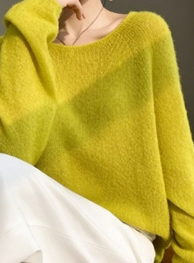 2025年精品毛衣排扣圆领加绒较厚宽松风