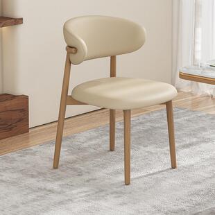 仿实木餐椅家用现代简约餐厅椅子酒店餐桌凳子靠背北欧休闲书桌椅