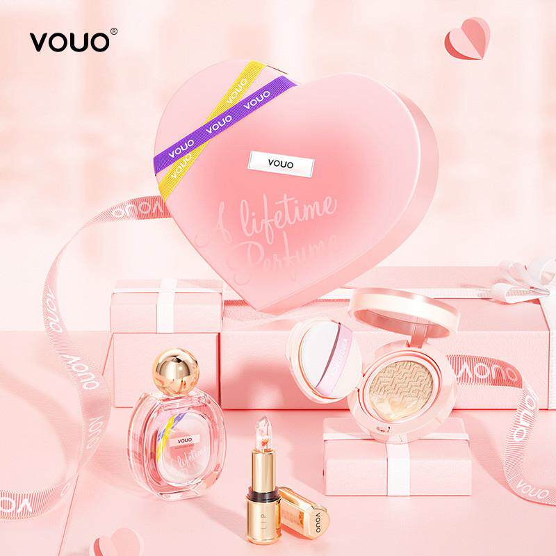 一生如愿彩妆礼盒香水口红套装化妆品套盒七夕情人节生日礼物