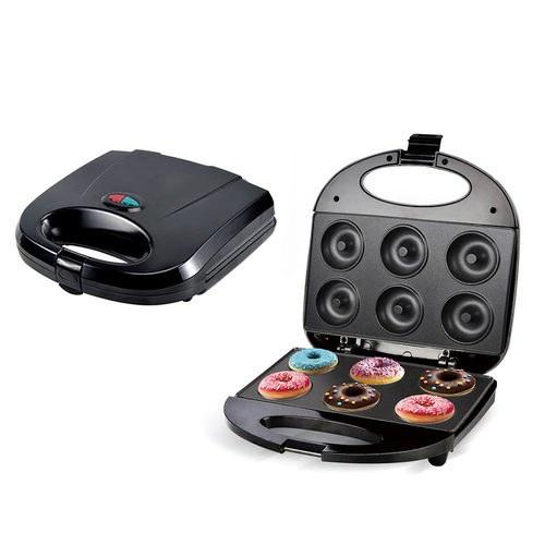 6片甜甜圈机 烘焙机6孔甜甜圈机蛋糕机早餐机电饼铛Donut machine