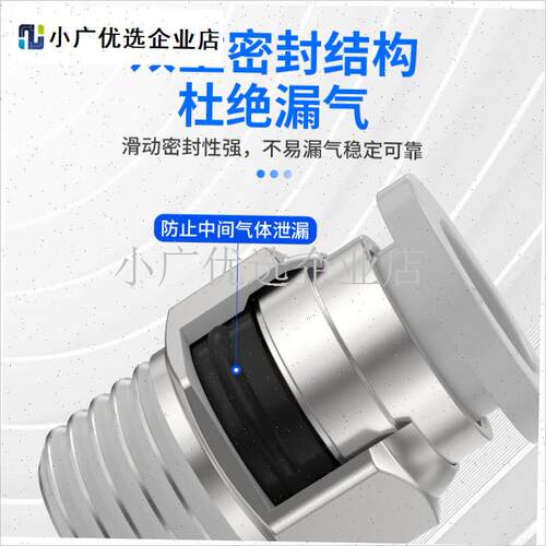 气管快速接头PhC8-02螺纹直通快插快接气缸电磁阀外丝气嘴气动元\