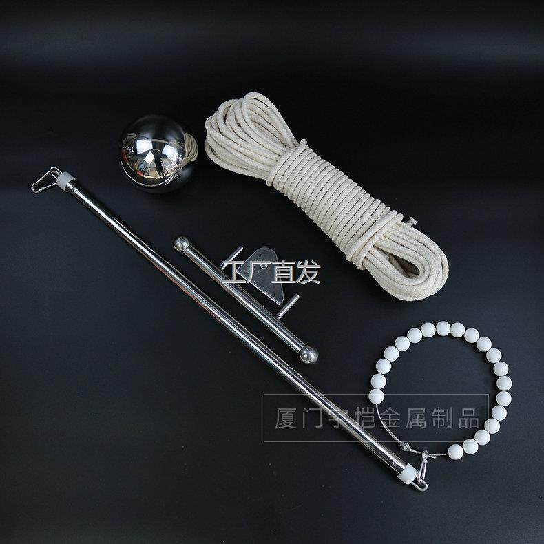 l户外不锈钢旗杆手拉绳升