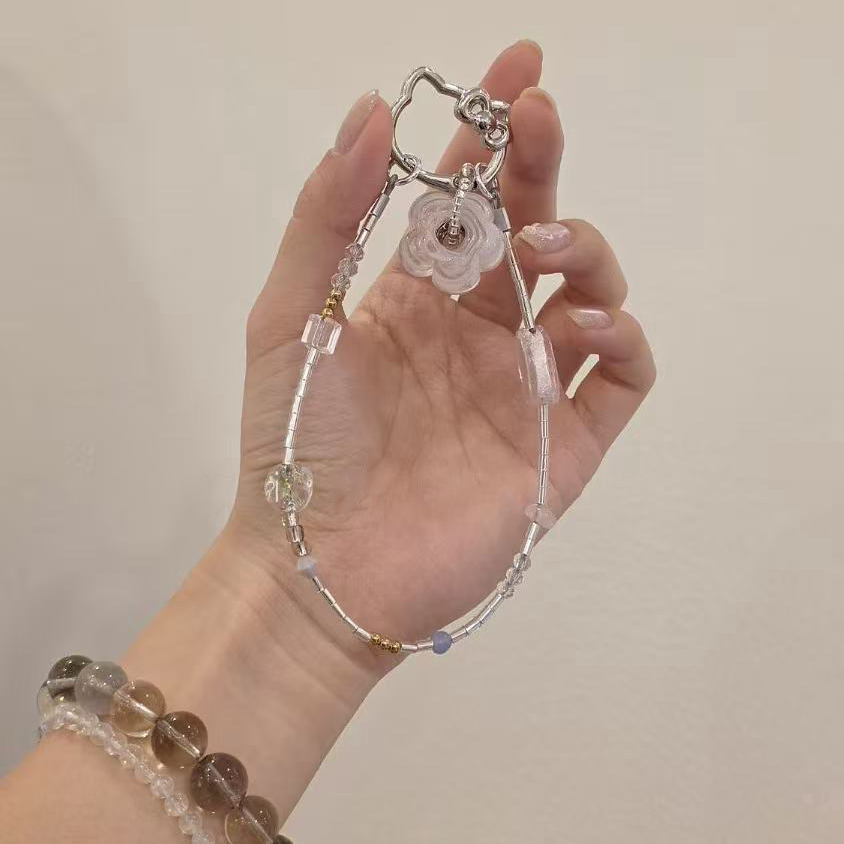 冰透kitty猫手机链新款手机挂绳