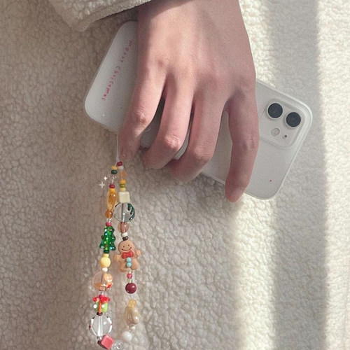 姜饼人可爱手机链高级感