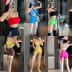 Impact短裤新出色!全色!高弹收腹显臀褶皱针织健身运动三分瑜伽