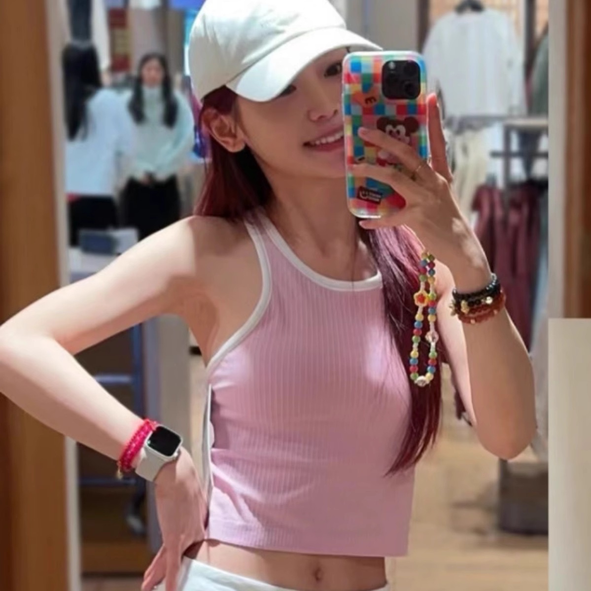 L家同款ebb瑜伽背心高弹亲肤针织短款运动上衣健身运动背心