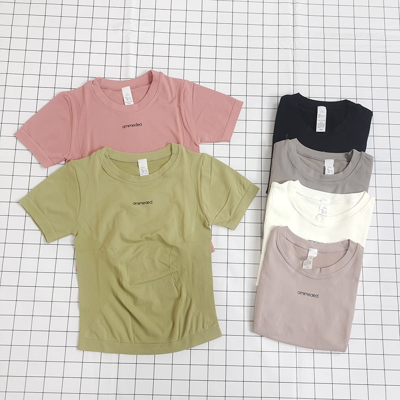 字母运动上衣女短袖健身服夏季轻薄款跑步速干T恤性感紧身瑜伽服,运动服/休闲服装,健身衣,淘宝优惠券,粉丝福利购,淘宝优惠卷