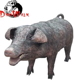 仿真家禽仿真牛动物模型大型动物猪模型园林户外摆件厂家