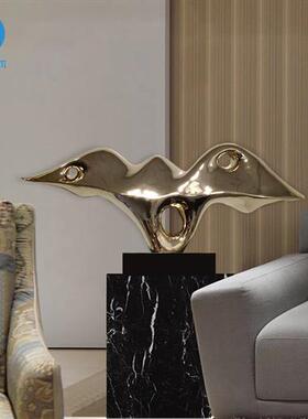 欧式现货三叠阳关摆件玄关桌面装饰品酒店前台雕塑新中式客厅摆设