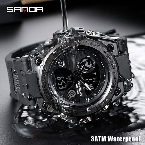SANDA 739 Sports Men's Watches Top Brand Luxury Military