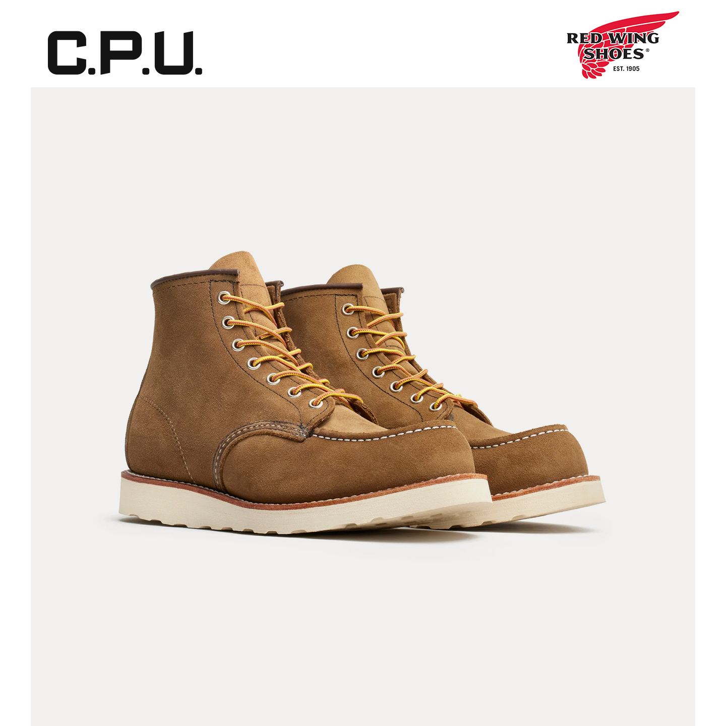 红翼8881经典方头翻毛皮马丁靴