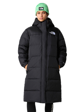 TNF北面美版女NUPTSE PARKA长款羽绒服700蓬羽绒