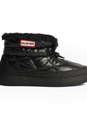 Hunter女Apres Ski秋冬保暖休闲鞋户外防水防滑中帮雪地靴