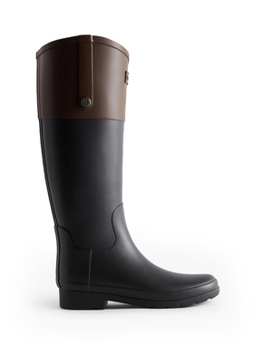 HUNTER女Refined Riding骑士靴户外防水雨鞋精致高筒长靴