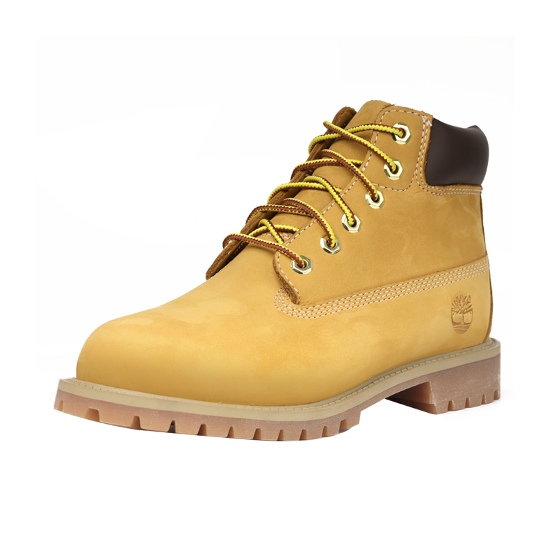 Timberland添柏岚小码女鞋防水舒适透气抓地高帮黄靴 12709W宽版