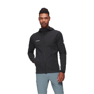 【张若昀同款】MAMMUT猛犸象男款Granite户外防风连帽软壳外套