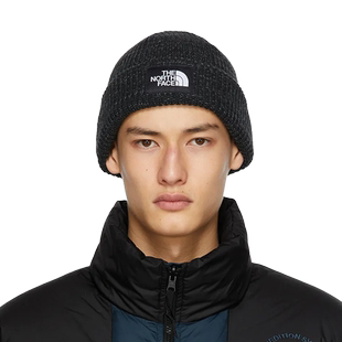 TNF北面美版LOGO男女保暖毛线帽SALTY BEANIE