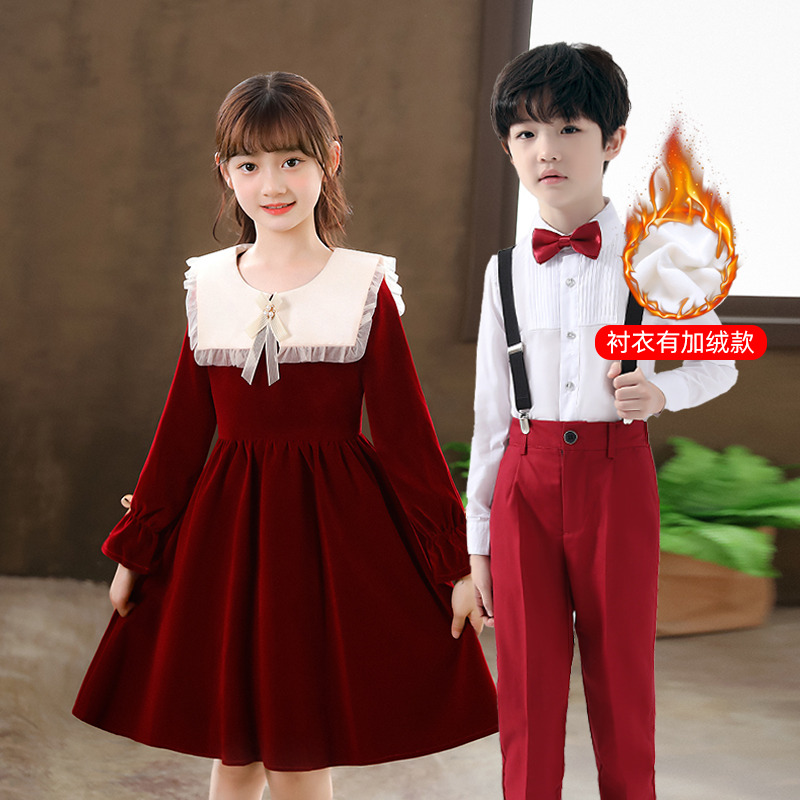 小学生合唱儿童演出服朗诵礼服