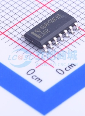 逻辑门 SN74LS02DR SOIC-14 TI/德州 电子元器件配单原装正品
