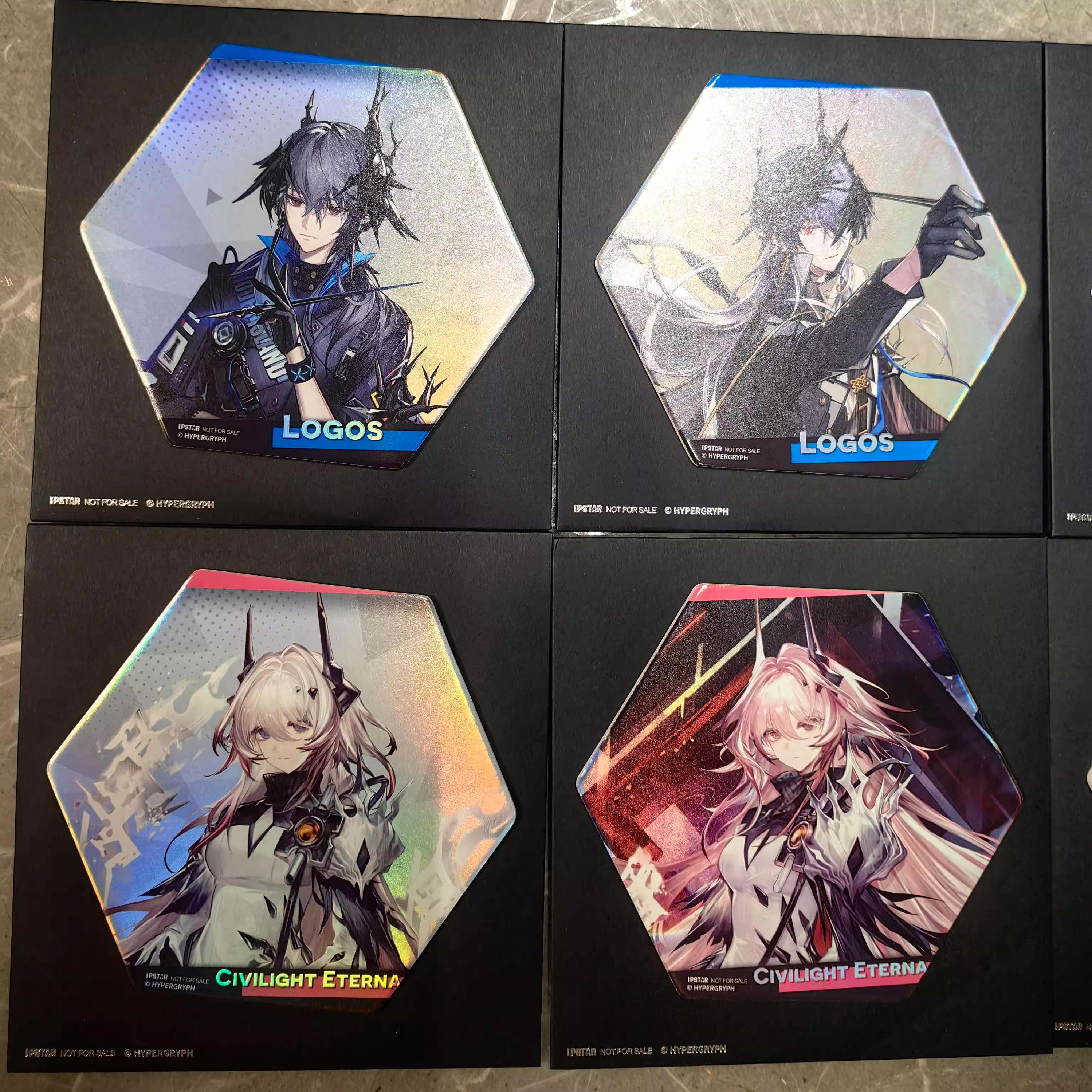 【正版包邮】明日方舟潮玩星球特典 logos维什戴尔特蕾西娅 杯垫