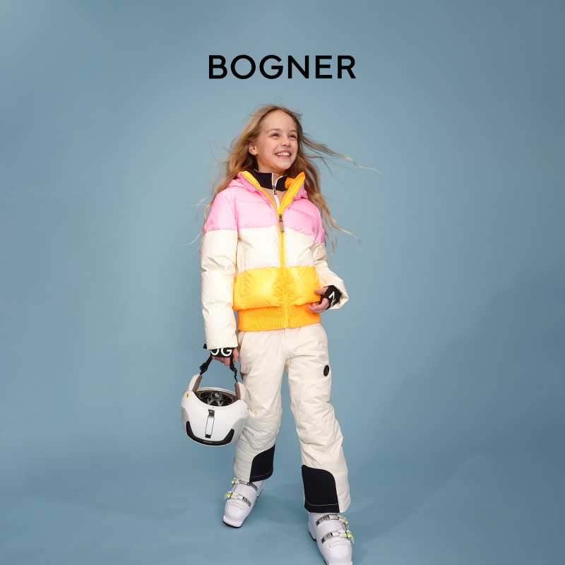 BOGNER博格纳秋冬ANNA-D经典百搭卡通时尚个性撞色保暖儿童滑雪服