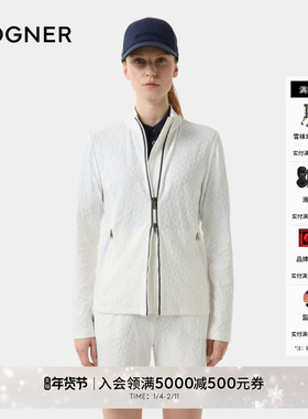 BOGNER博格纳25春夏AYLA女士高尔夫运动休闲简约开衫夹克中层