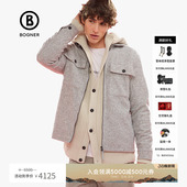 BOGNER博格纳 TYLER复古人字纹羊毛混纺翻领夹克休闲外套 春夏男士