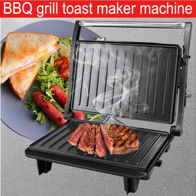烤牛排机帕尼尼面包早餐烧烤肉机 BBQ grill toast maker machine