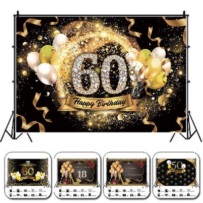 Birthday Background Decor Happy 30th 40th 50th 60th生日礼物