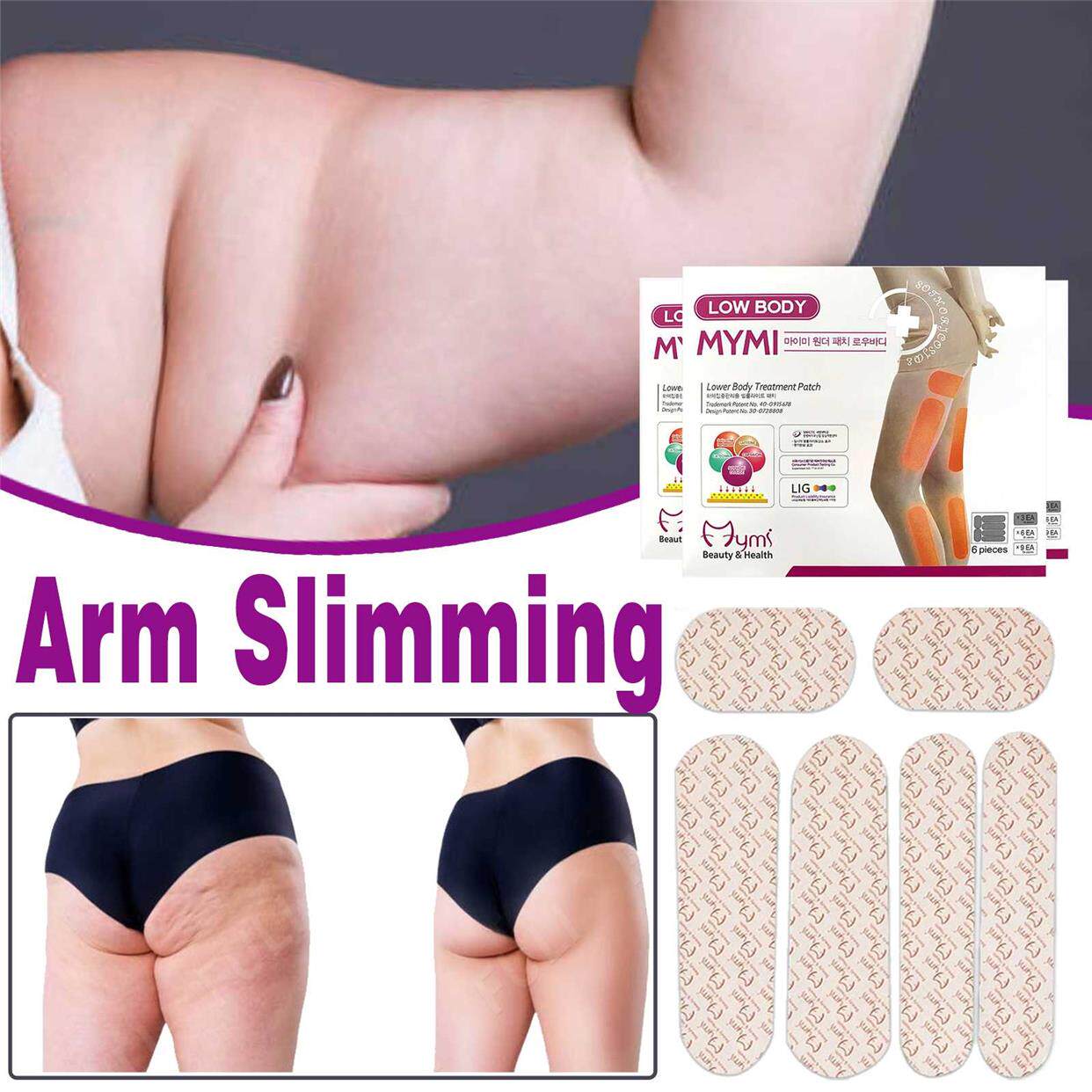 18 PCS/BOX MYMI Extreme Arm Leg Weight Loss Patches Slimmin