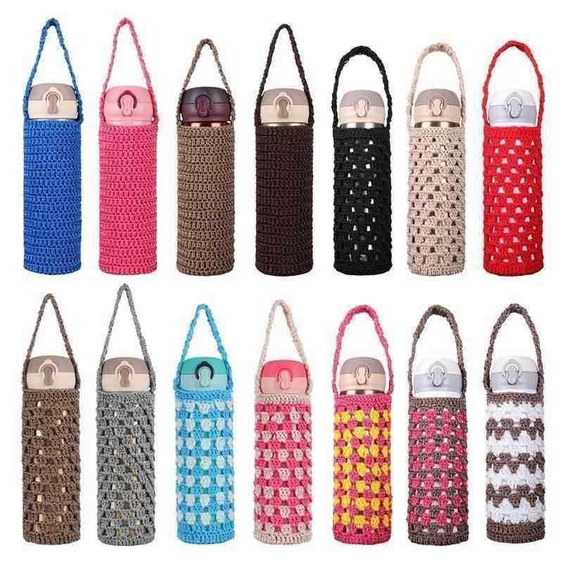 编织袋通用茶杯套杯套手工编织杯子套防烫套手编网兜保温水杯时尚,餐饮具,杯套,淘宝优惠券,粉丝福利购,淘宝优惠卷