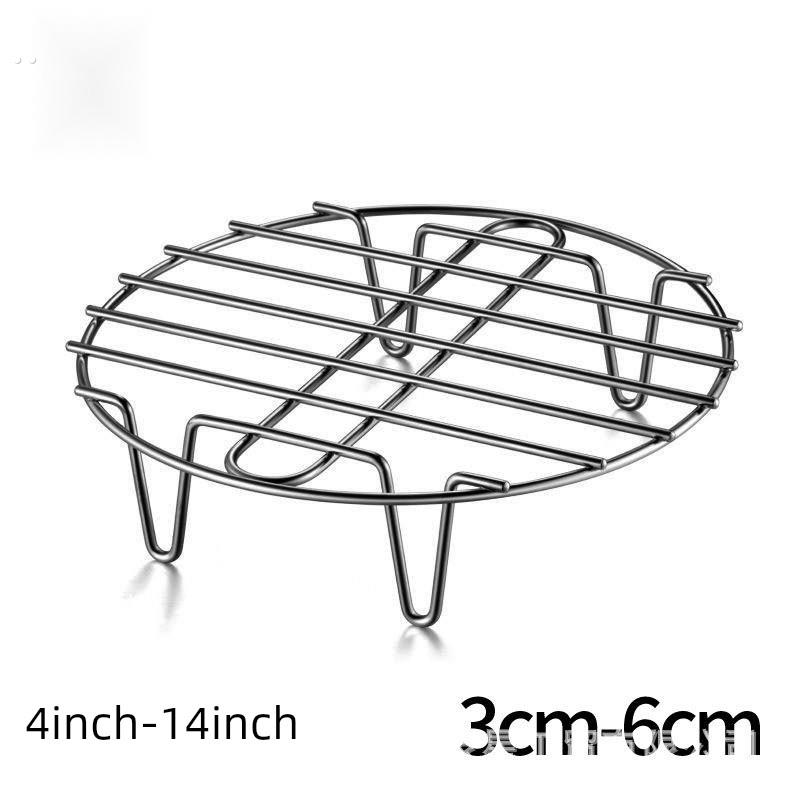 加粗不锈钢蒸架圆形蒸格蒸屉蒸帘厨房家用汤锅电饭煲压力锅隔水架
