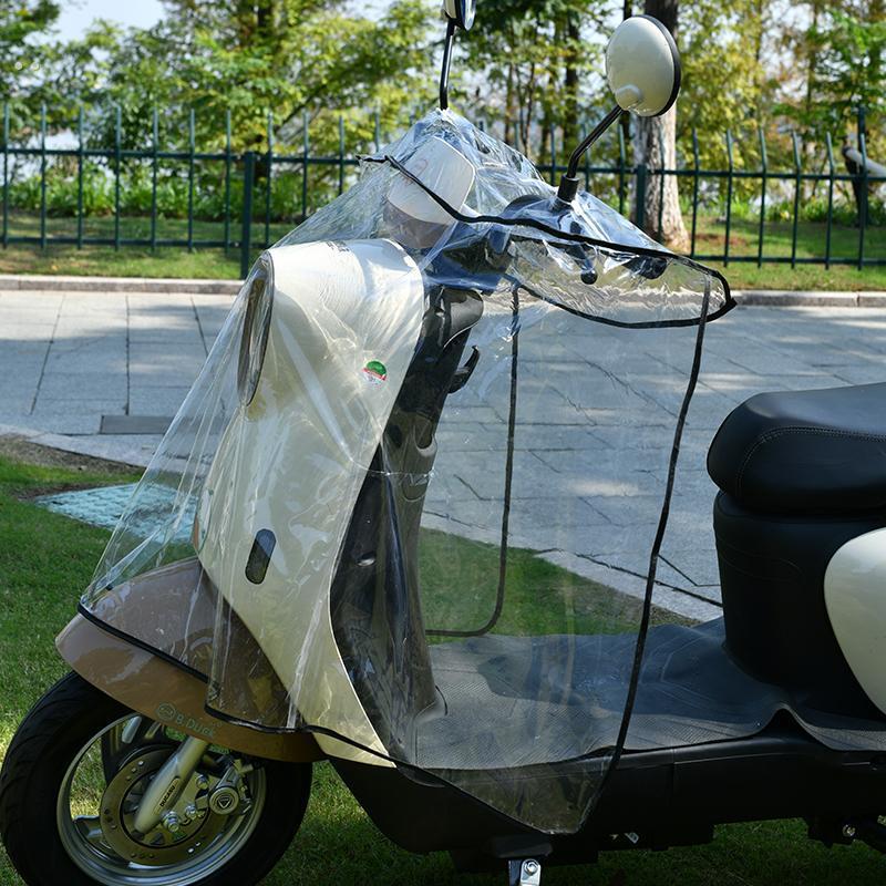 电动车摩托车高清通用加宽可拆卸加宽透明车头罩挡风防雨护手护腿